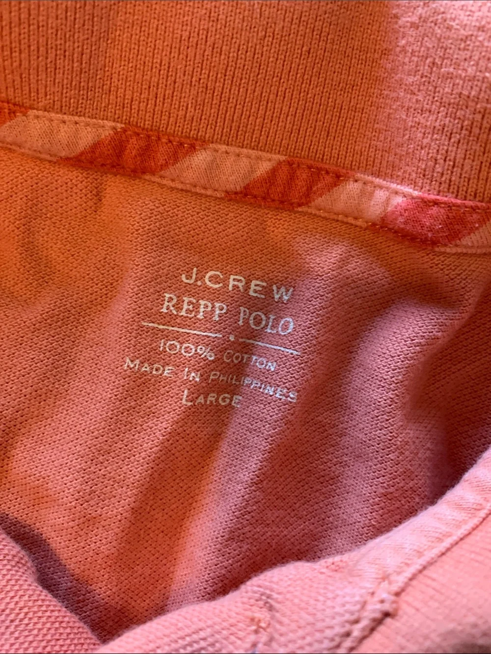 J. Crew Men's Coral Short-Sleeve Polo